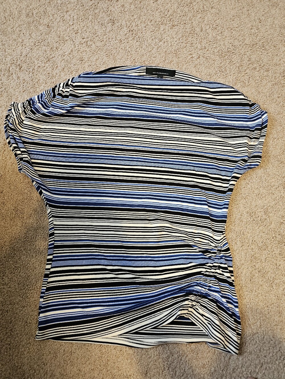 ŴHBM SZ SM FITTED BLUE. BLACK , WHITE SHORT SLEEVE TEE SHIRT
